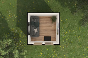 View 009 Living Floor Plan 
